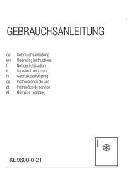Handbuch - Küppersbusch Hausgeräte AG