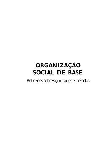 Organização social de base - Ministério do Desenvolvimento Agrário