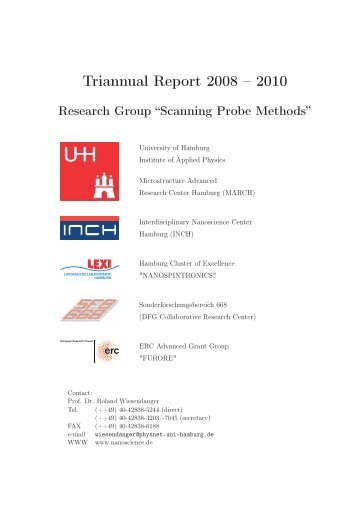 Triannular Report 2008 - 2010 - Scanning Probe Methods Group