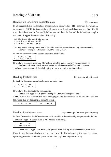 Introduction to Stata 8 - (GRIPS