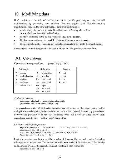 Introduction to Stata 8 - (GRIPS