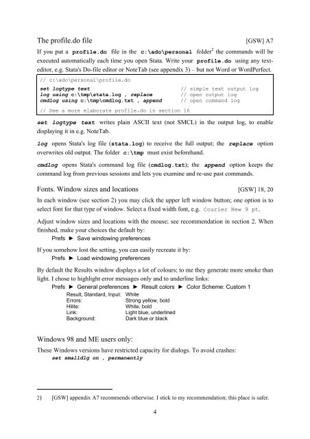 Introduction to Stata 8 - (GRIPS