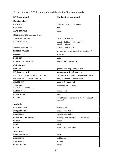 Introduction to Stata 8 - (GRIPS