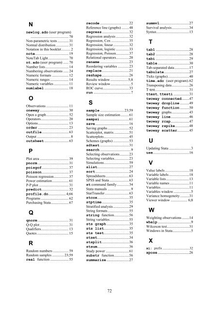 Introduction to Stata 8 - (GRIPS