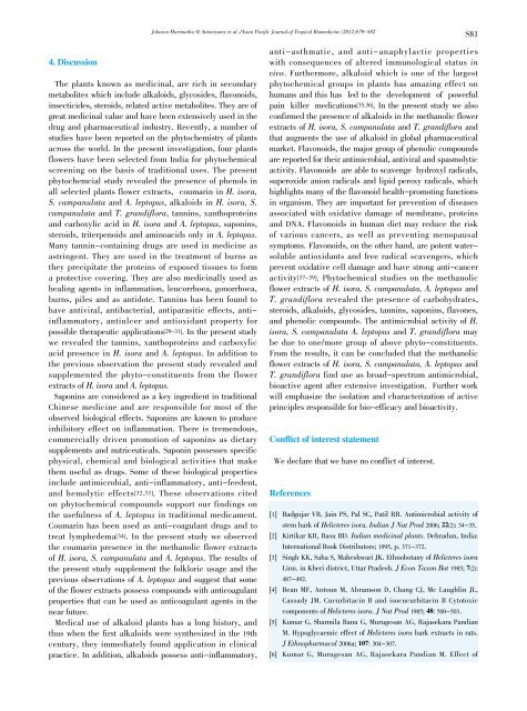 Preliminary phytochemical studies on the methanolic ... - Apjtb.com