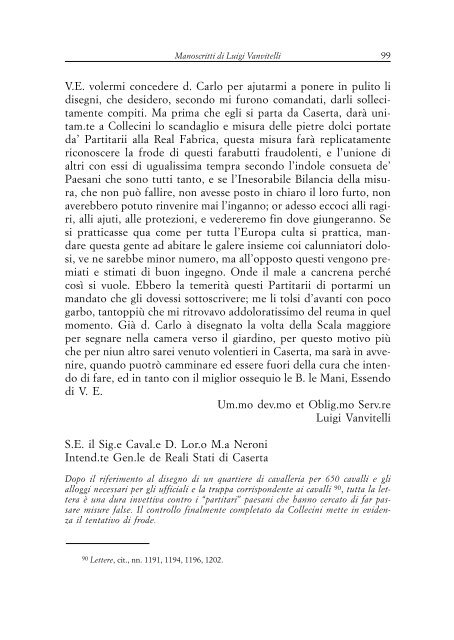 Manoscritti di Luigi Vanvitelli nell'archivio della Reggia di Caserta ...