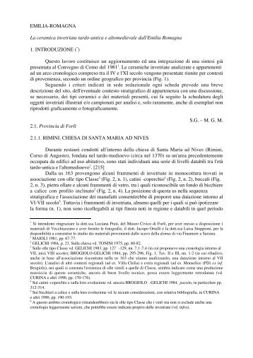 M. G. MAIOLI, S. GELICHI, La ceramica invetriata tardo ... - BibAr