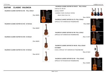 GUITAR CLASSIC VALENCIA