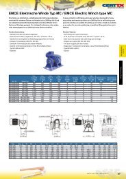 EMCE Elektrische Winde Typ MC / EMCE Electric Winch type MC