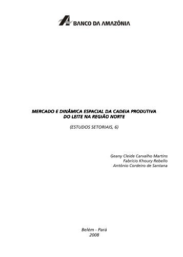 Estudos Setoriais 6 - Banco da Amazônia