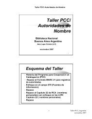 Taller PCC/ Autoridades de Nombre - Embassy of the United States