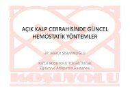 açık kalp cerrahisinde güncel hemostatik yöntemler