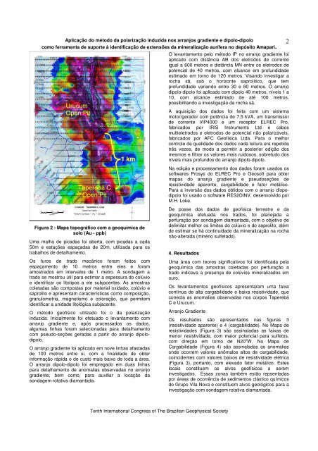 Aplicação do método da polarização induzida nos ... - AFC Geofísica