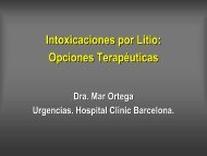 Intoxicaciones por Litio: Opciones Terapéuticas