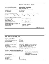 MATERIAL SAFETY DATA SHEET*