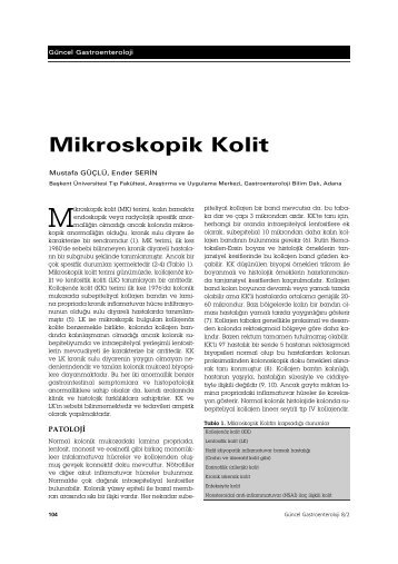 Mikroskopik Kolit - Güncel Gastroenteroloji