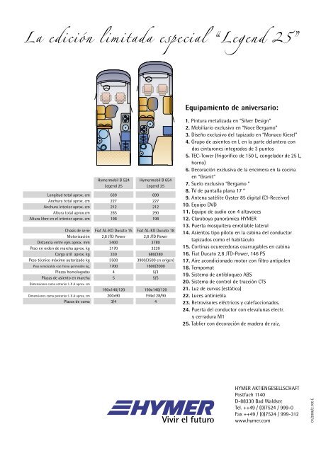 Datos técnicos 01/2006