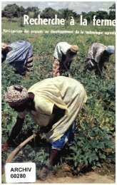 Recherche à la ferme: participation des paysans au développement ...