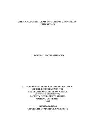 chemical constituents of gardenia campanulata - Mahidol University