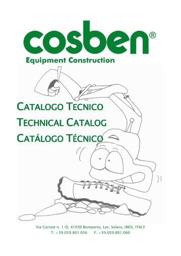 CATALOGO TECNICO TECHNICAL CATALOG CATÁLOGO TÉCNICO