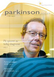 Last ned nr 1, 2008 - Norges Parkinsonforbund