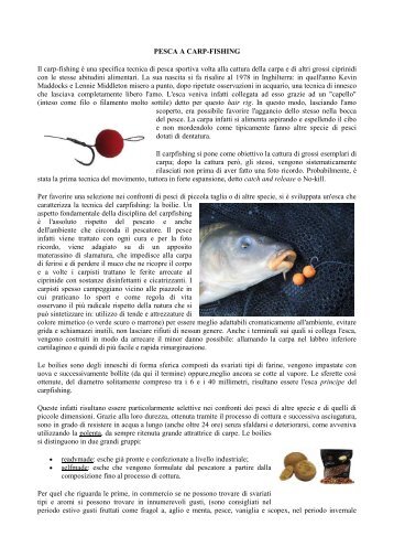 PESCA A CARPFISHING.pdf - Home | Ufficio Pesca della Provincia ...