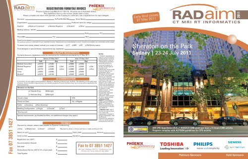 registration form/tax invoice - Phoenix Conferencing
