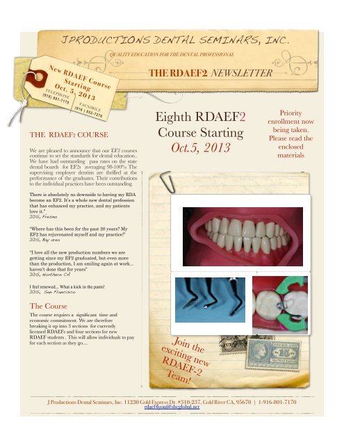 New Rdeaf Course Brochure J Productions New Rdeaf Course Brochure J Productions