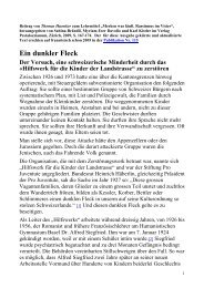 Ein dunkler Fleck Der Versuch, eine - Thomas Huonker