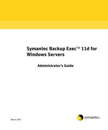 BE 11d (rev. 7170) Admin Guide (English).pdf - Symantec