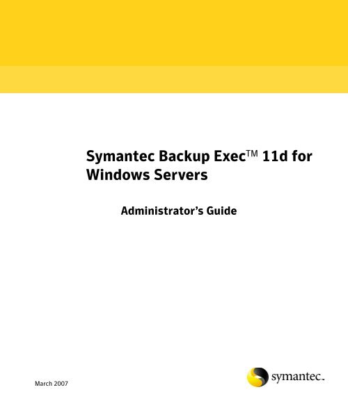 BE 11d (rev. 7170) Admin Guide (English).pdf - Symantec