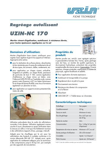 Information produit - Uzin Utz AG