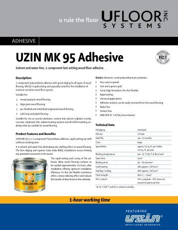 UZIN MK 95 Adhesive - Uzin Utz AG