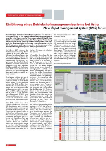 Einführung eines Betriebshofmanagementsystems bei ... - VAB Berlin