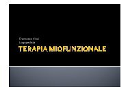 Terapia miofunzionale - Comitato per una Formazione Solidale e ...