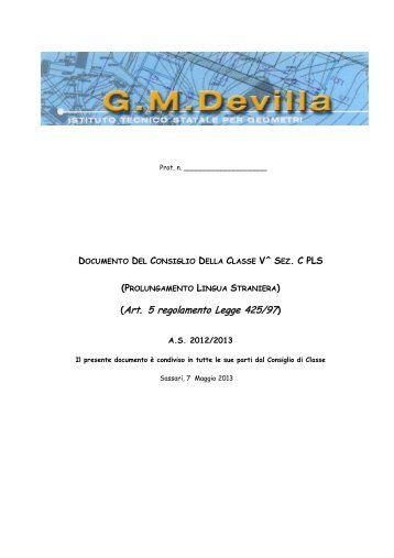 Corso C - PLS "IM07 - Istituto Tecnico Statale Per Geometri G.M. ...