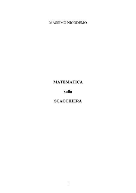 matematica sulla scacchiera