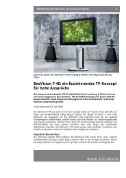 BeoVision 7-40: ein faszinierendes TV-Konzept für ... - vademecom