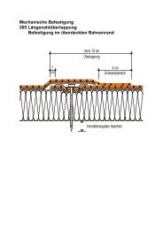 Mechanische Befestigung 305 Längsnahtüberlappung ... - vaeplan