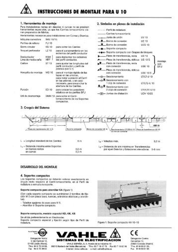 Carril unipolar aislado U10 - Vahle