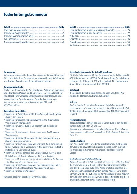 Katalog Federleitungstrommeln - Vahle