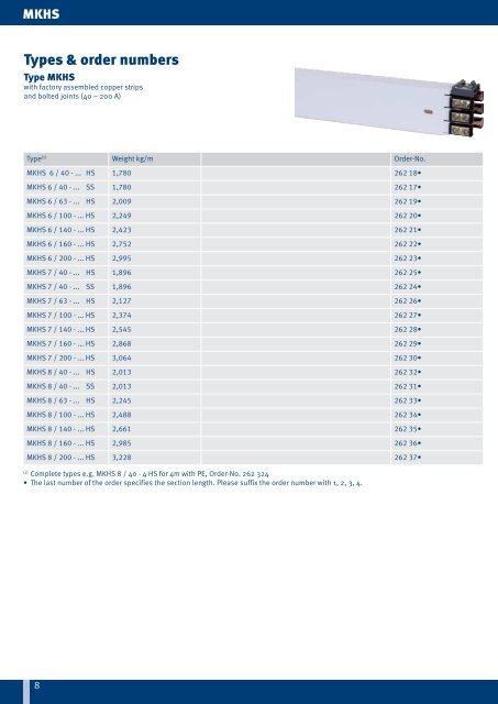 Enclosed Conductor System MKH