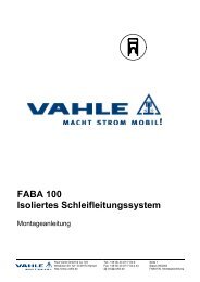 Montageanleitung FABA 100 - Vahle
