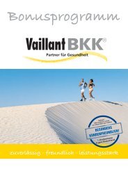 Bonusprogramm - Vaillant BKK