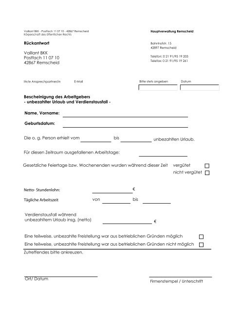 Personalien der Ersatzkra