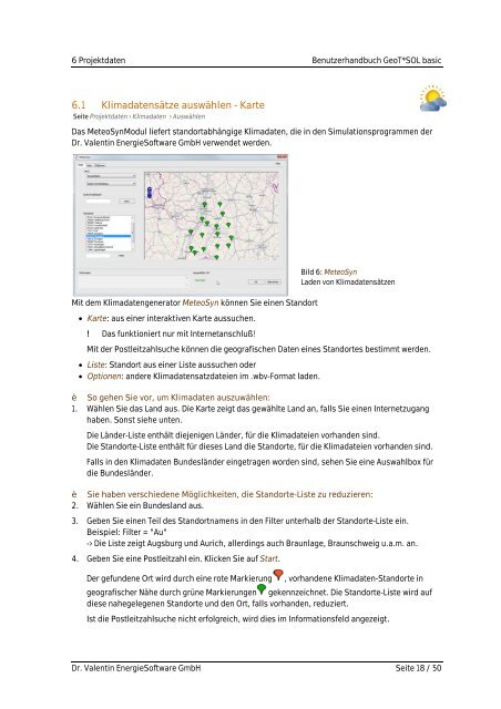 Handbuch GeoT*SOL basic - Valentin Software