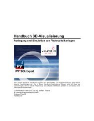 Handbuch 3D-Visualisierung - Valentin Software