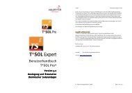 Benutzerhandbuch T*SOL Pro® - Valentin Software