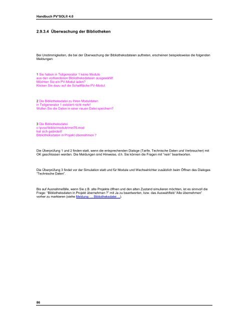 Handbuch PV*SOL 4.0 - Valentin Software