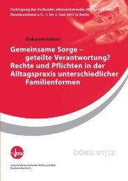 Gemeinsame Sorge – geteilte Verantwortung - Vamv